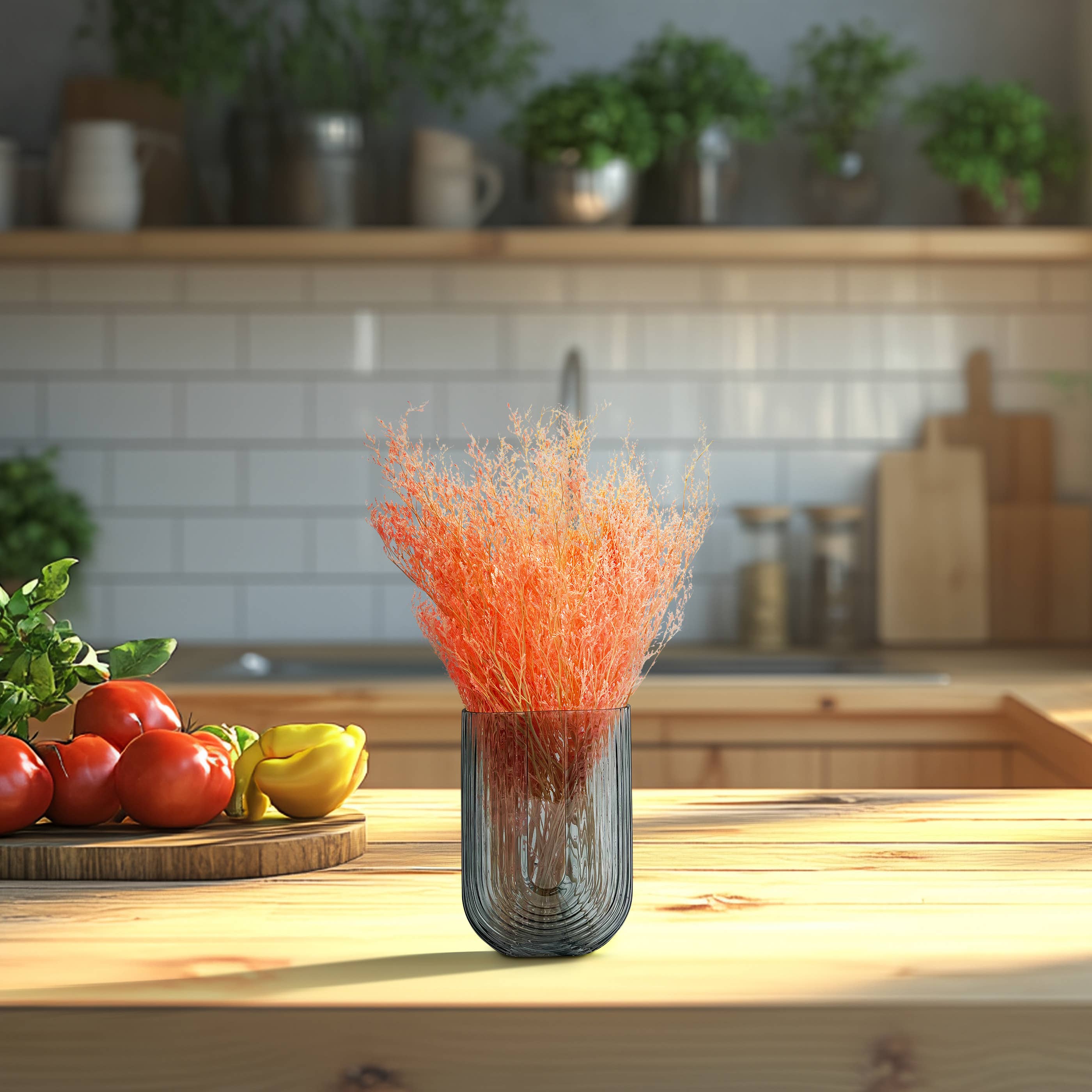 2626 Designs - Wholesale Dried/Pressed Flowers - Dried Preserved Valentin Grass Bouquet 21" Multiple Colors16