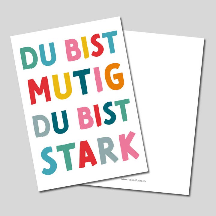 Rüsselfuchs – Großhandel Postkarten-Set – Mutmacher-Kartenset – Ermutigende Postkarten (10er-Set)