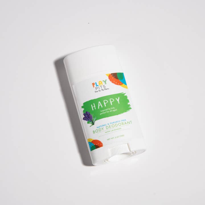 Play Pits - Wholesale Deodorant - Unisex - Natural Body Deodorant Full Size | HAPPY 2