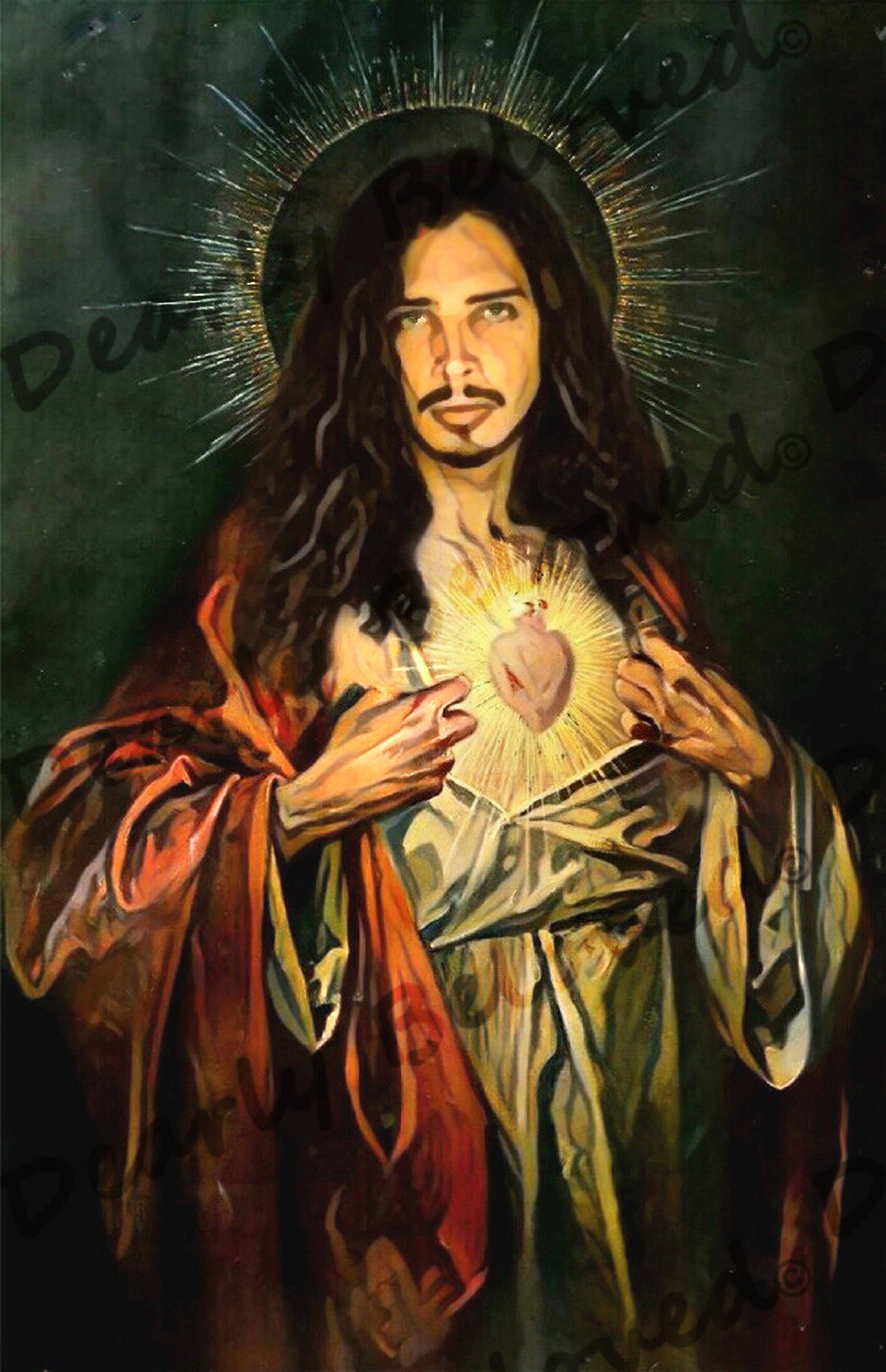 Dearly Beloved Creations - Wholesale Votive kaars - Sticker voor gebedskaars met iconische heiligen van muziekindicatoren6