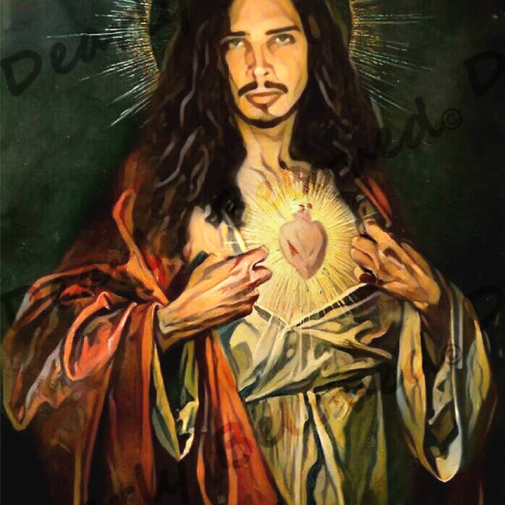 Dearly Beloved Creations - Wholesale Votive candle - Celebrity Prayer Candle STICKER ONLY, Iconic Saints6