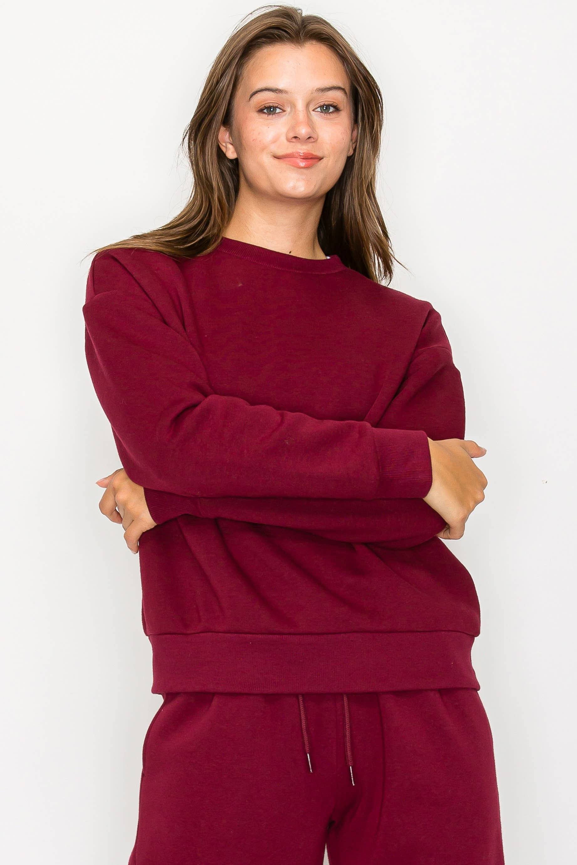 Vanilla Monkey – Engroshandel Sweatshirt - Dame – Afslappet Fleece Crewneck Sweatshirt4