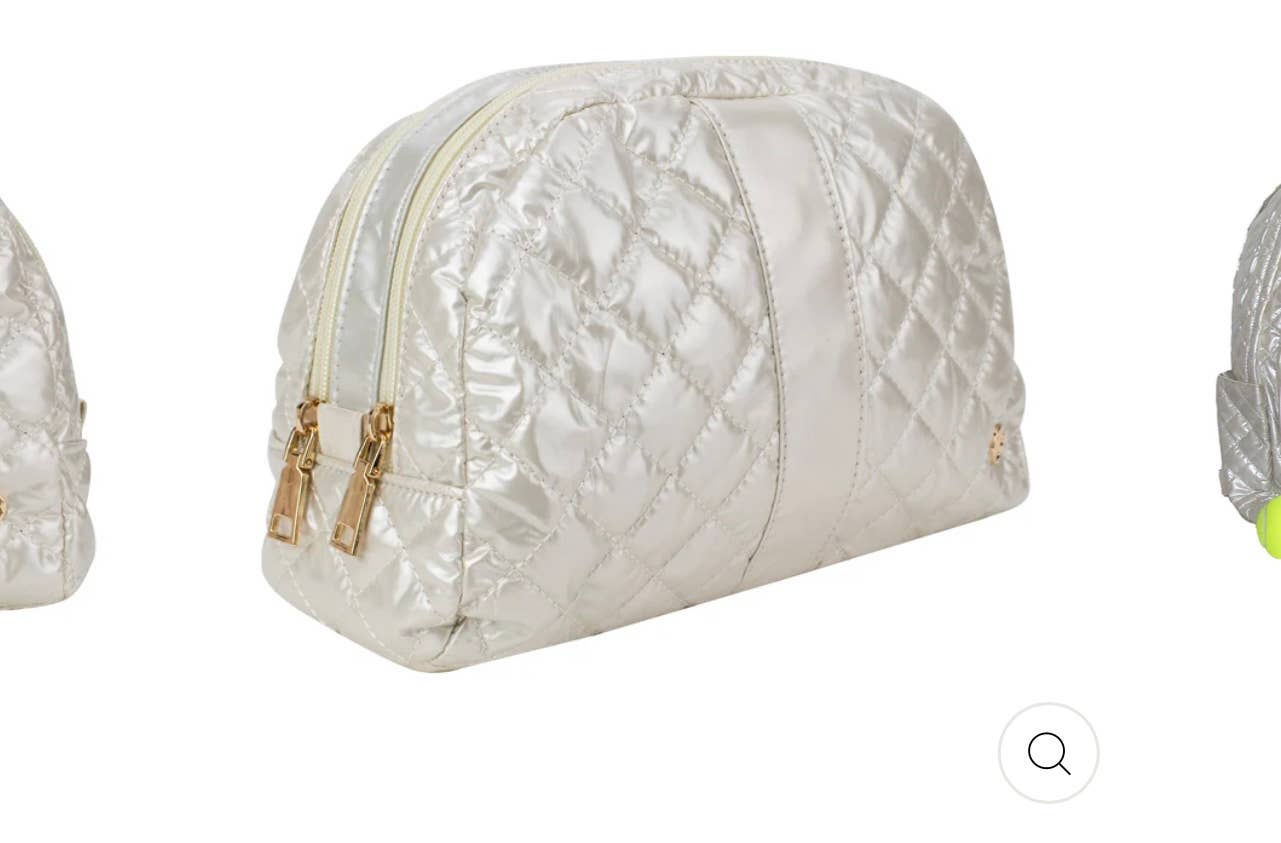 Lemonbella - Wholesale Makeup/Cosmetic Bag - Jennifer Cosmetic Bag Snow1