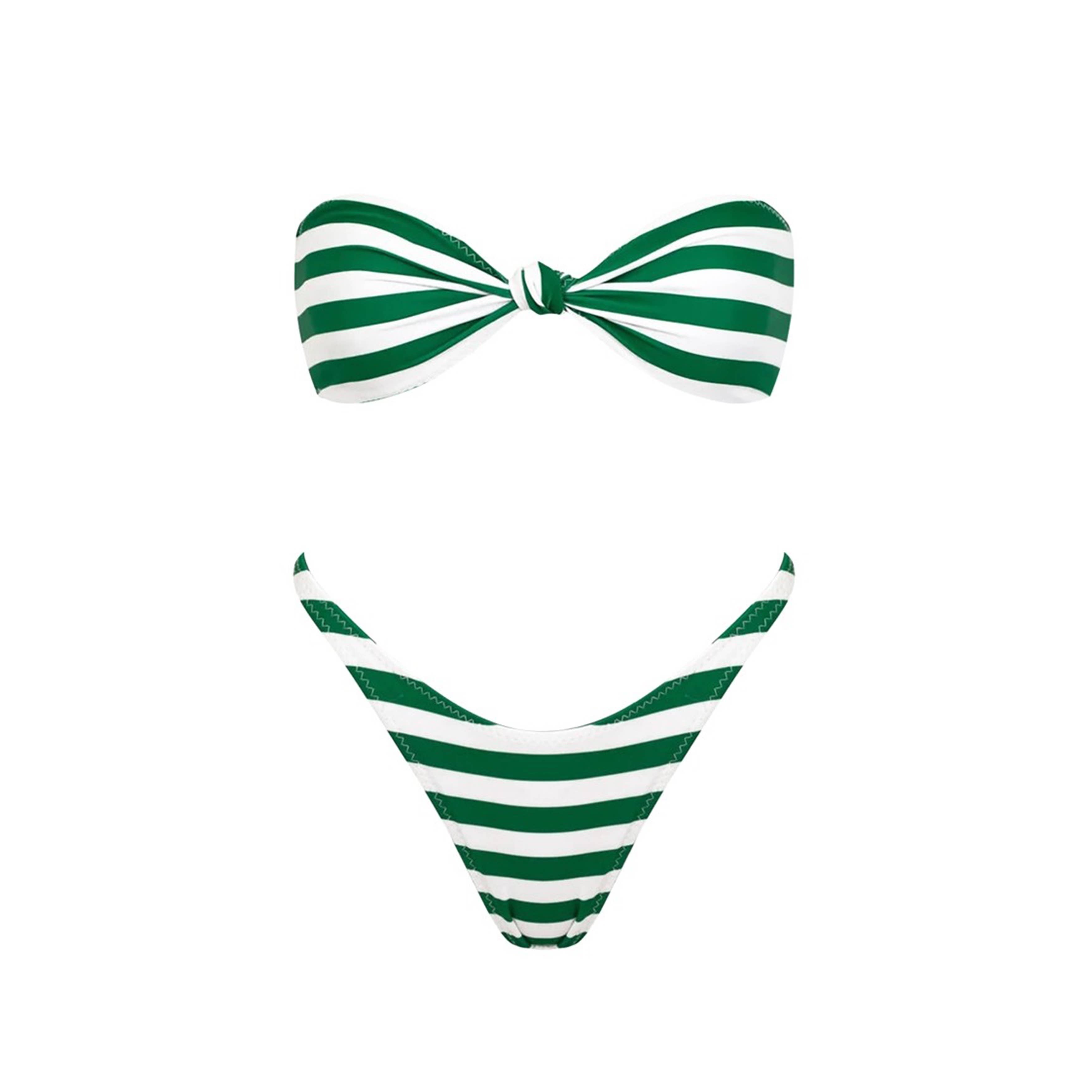 GROEN-WIT Heerlijk bikini set voor groothandel op Faire0
