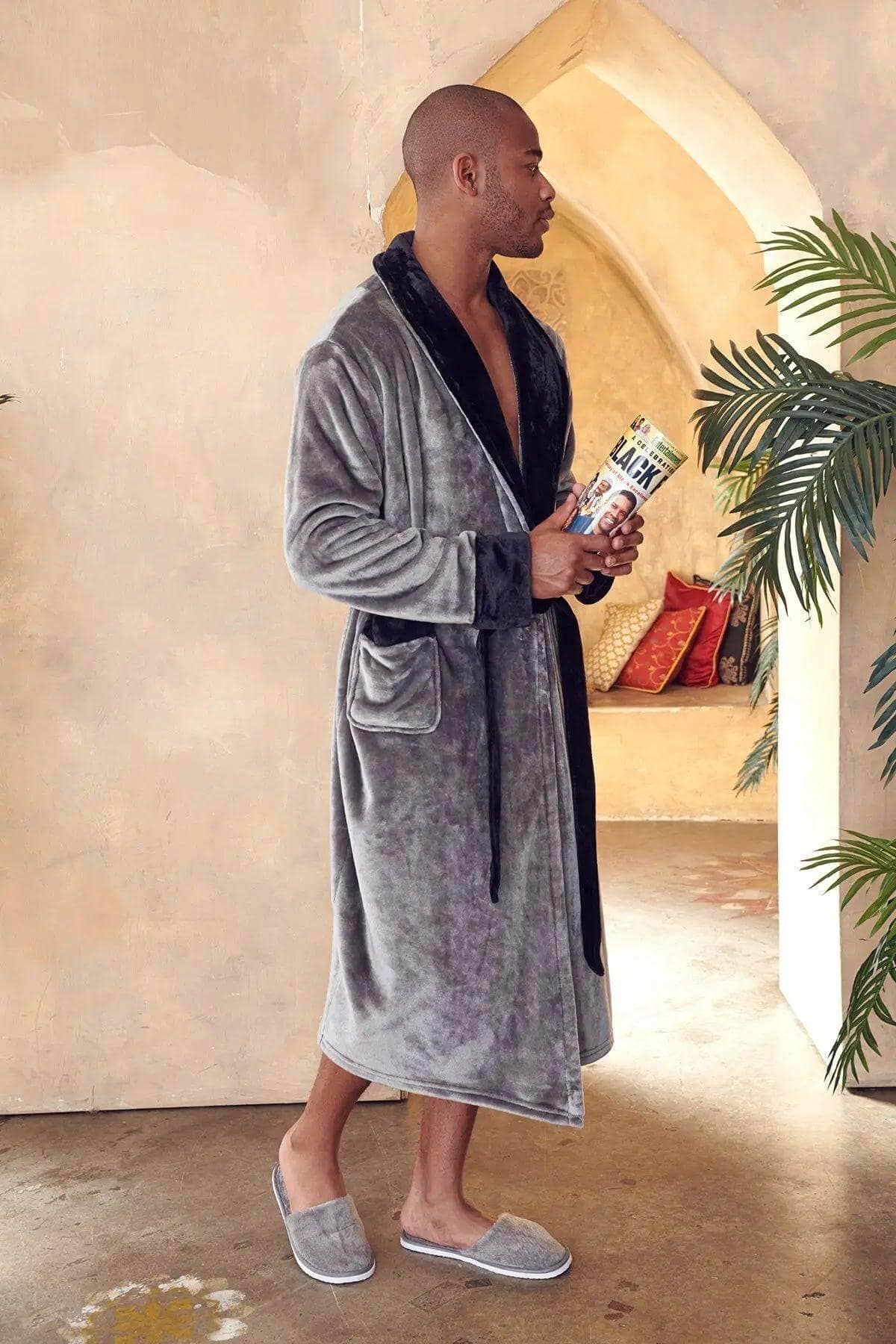 Lotus Linen - Wholesale Robe - Men's - Cozy Mens Plush Robes – Built for Comfort, Designed to Last22