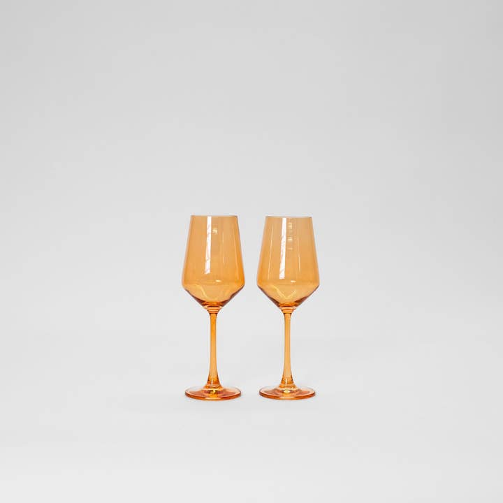 GlassHauseCo - Wholesale Wine Glass - Creamsicle Orange - Colored Wine Glass1