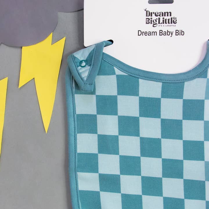 Dream Big Little Co. - Venta al por mayor Babero - Bebés - BABERO STORMY CHECKERS DREAM PARA BEBÉ