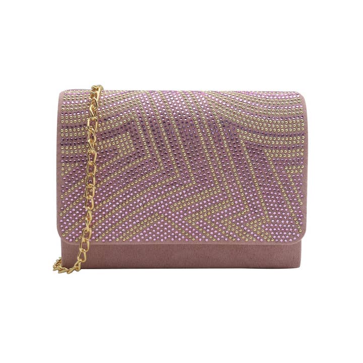 Belle Trading Ltd - Wholesale Clutch Bag - Women's - Alice Art Deco Inspired Jewelled Clutch Bag with Chain Strap3