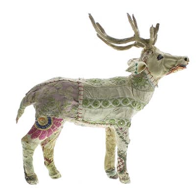 HomArt - Wholesale Decorative Tabletop Object - Bavarian Forest Stag Standing - Sm - Beige Sari