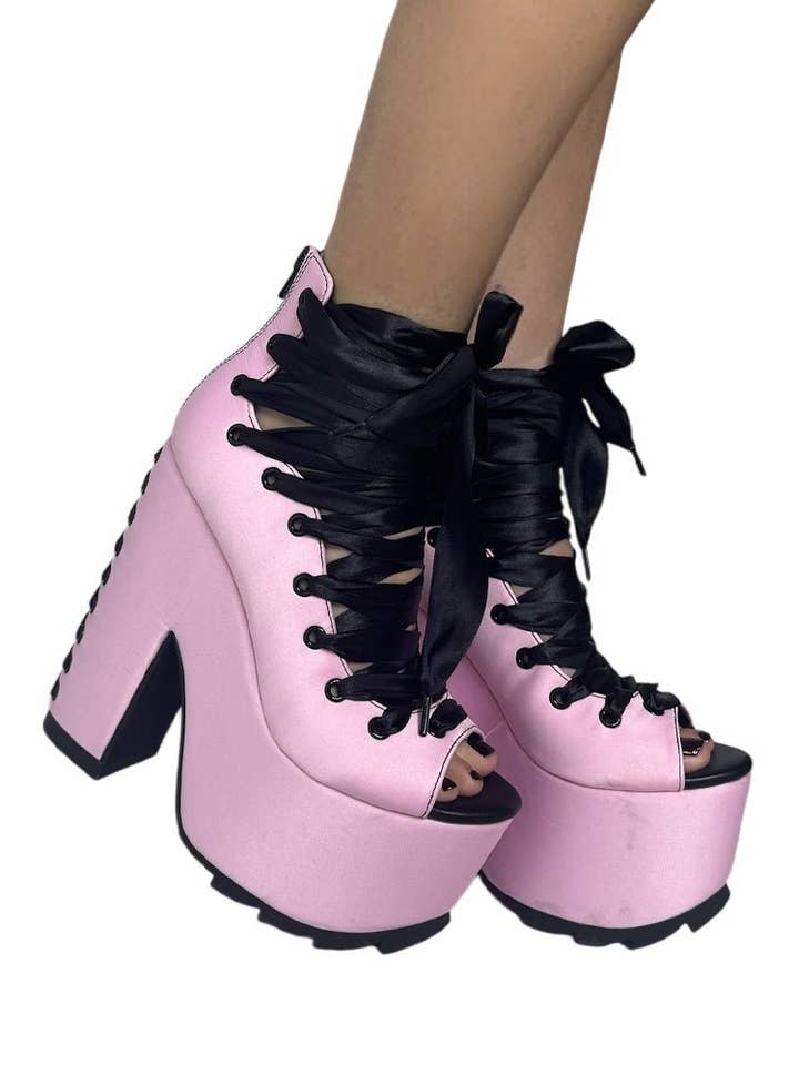 BALLET BAE - PINK/BLACK for wholesale by YRU Shoes