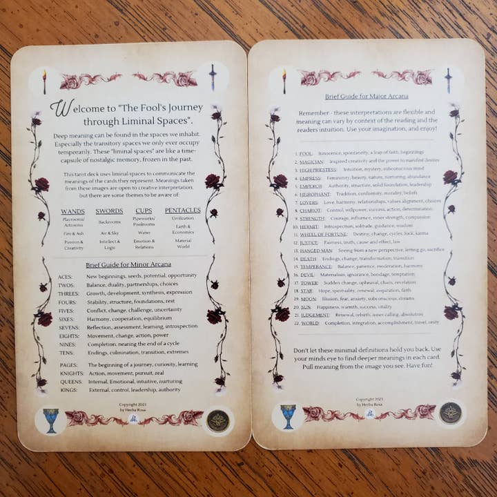 Herba Rosa – Engroshandel Tarotkort – LIMINAL SPACE TAROT dæk | Baseret på Rider-Waite-Smith Deck3