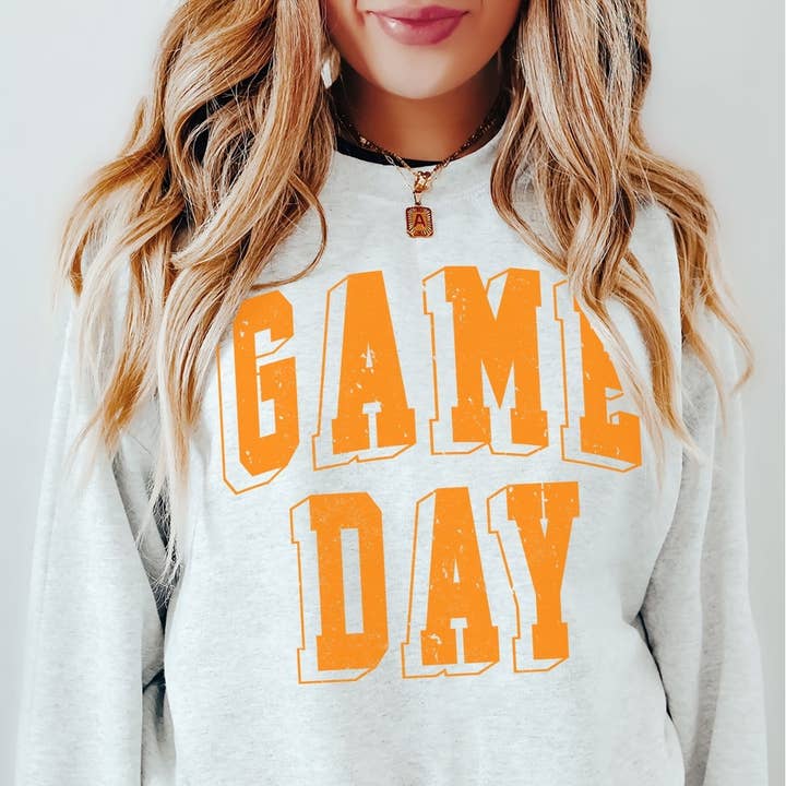 GAME DAY Oversized Graphic Sweatshirt for wholesale by BLUME & CO.