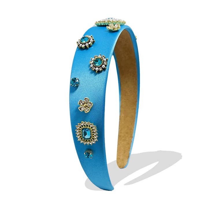 DIADEMA CON PERLAS Y CRISTALES - PP2360F112 para venta al por mayor de AMORINO SRL