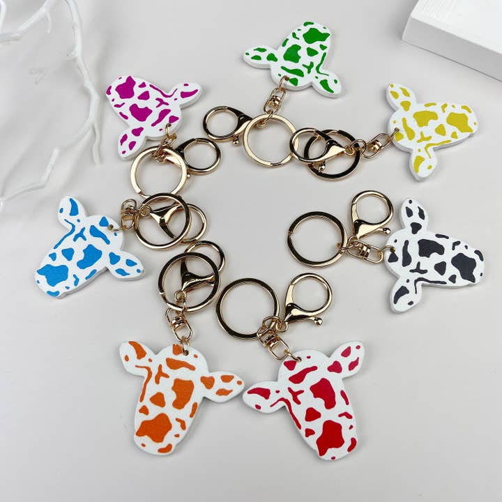 SoapElenGlen - Wholesale Keychain – Women's - Wooden bull head pendant keychain7