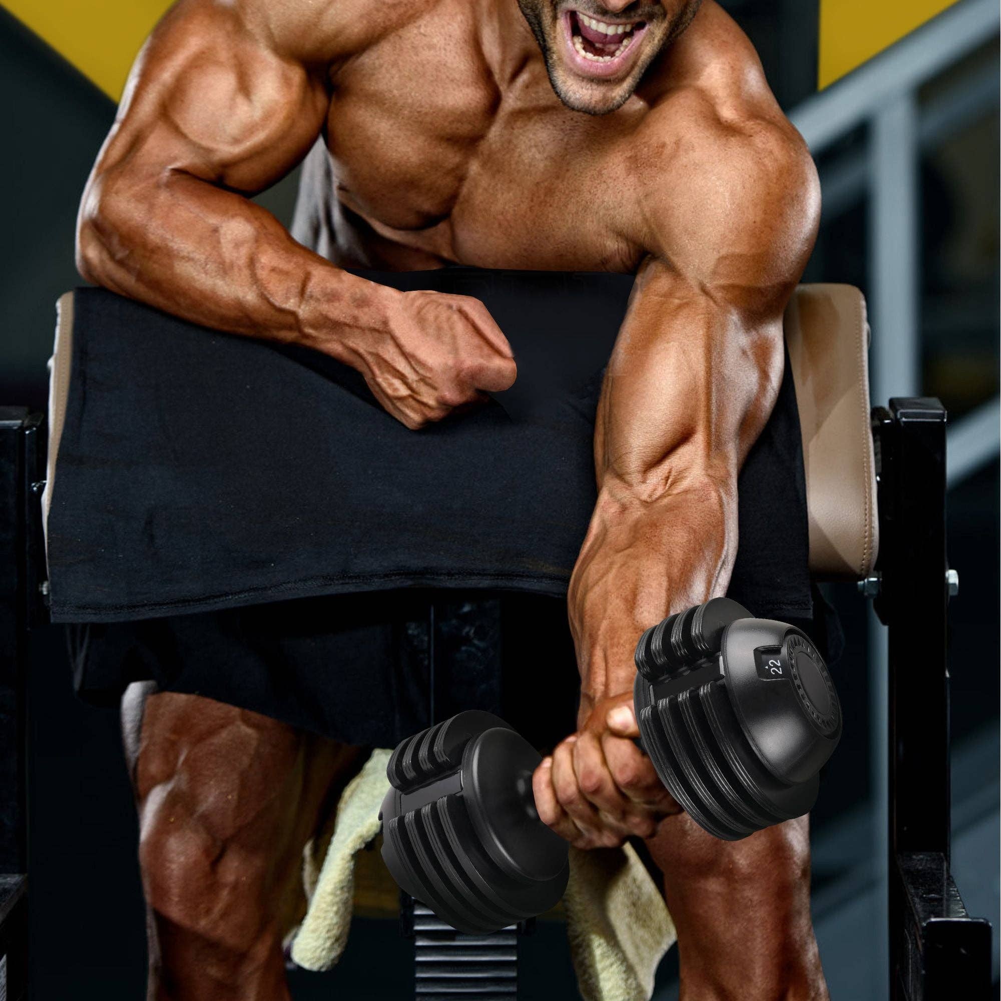 as Pic 22LBS ADJUSTABLE DUMBBELL STEEL+PLASTIC for wholesale on Faire14