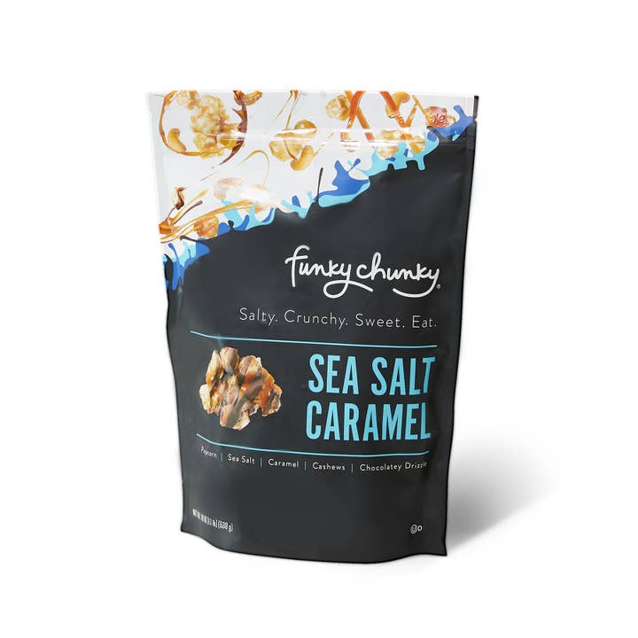 Funky Chunky - Wholesale Popcorn - Sea Salt Caramel | Caramel Corn Chocolate Popcorn | bags