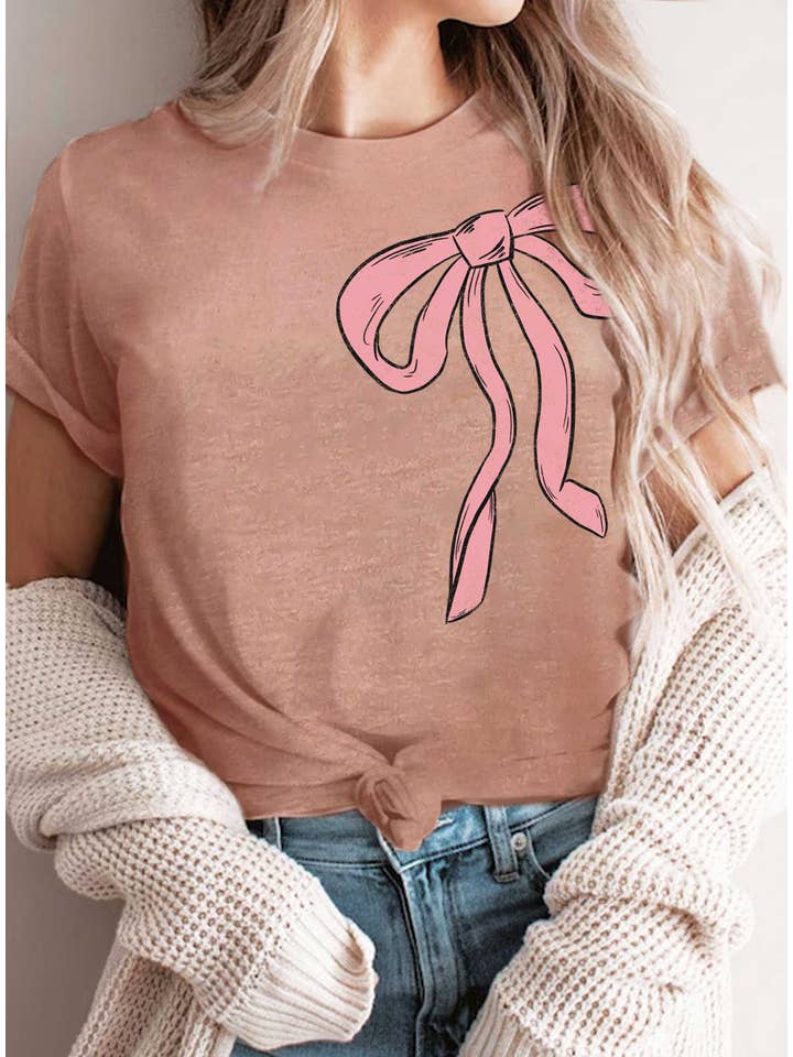 Rustee Clothing - Wholesale T-shirt met print - Uniseks - PINK RIBBON STRIK GRAPHISCHE T-SHIRTS
