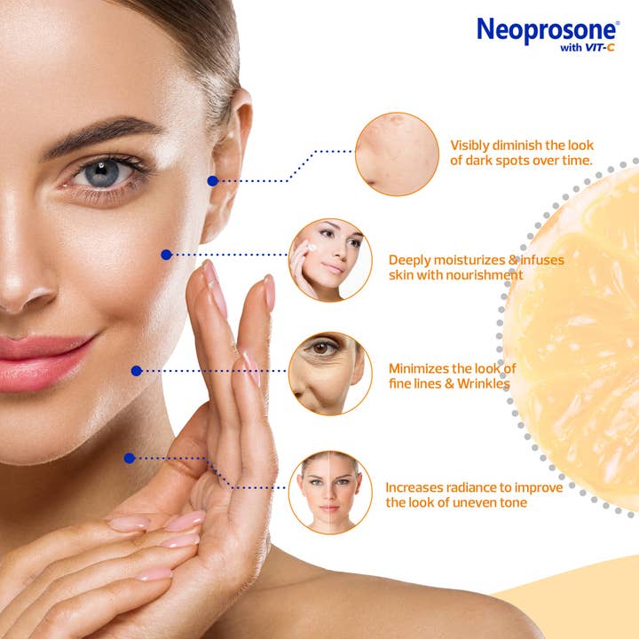 Mitchell Brands – wholesale Body cream/lotion – Neoprosone Brightening Cream with Vitamin C - 50g / 1.75 Fl