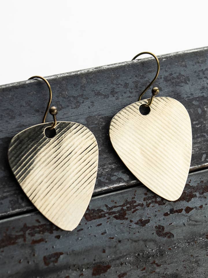 Arpeggio - Reclaimed Cymbal Earrings for wholesale by Full Circle Co.