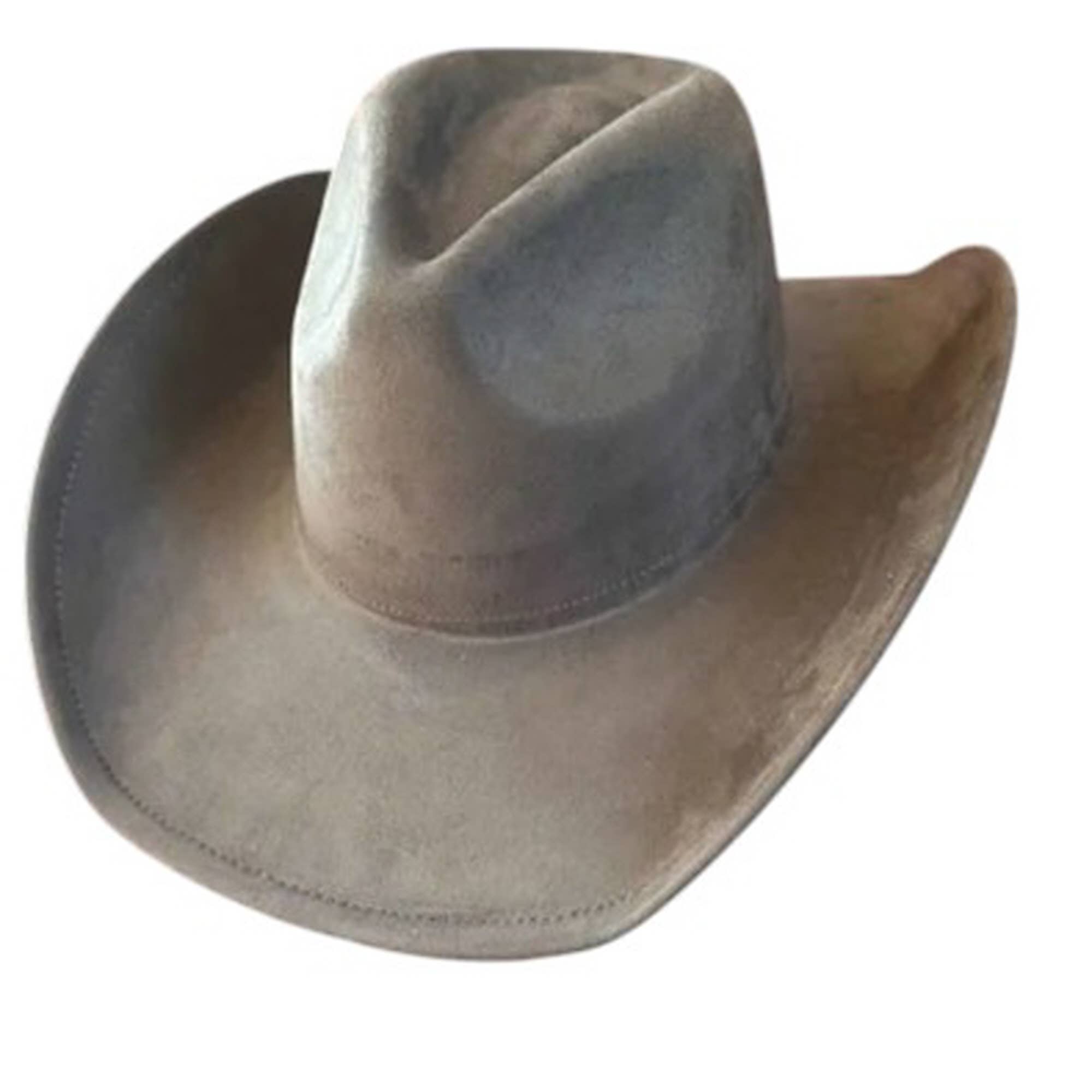 Portia Hat - Vendita all'ingrosso Cappello da cowboy - Unisex - Portia Hat Cappello cowboy in camoscio vegano alla moda - Best Seller19