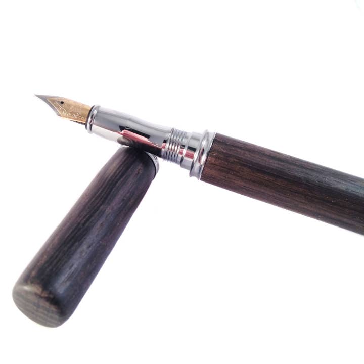 Bog and Brass - Wholesale Pen - Solid wooden fountain pen in Irish bog oak1
