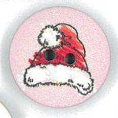 NEMARK - Wholesale Sewing Button/Snap - BUTTON PRINT CHRISTMAS SANTA CLAUS HAT1