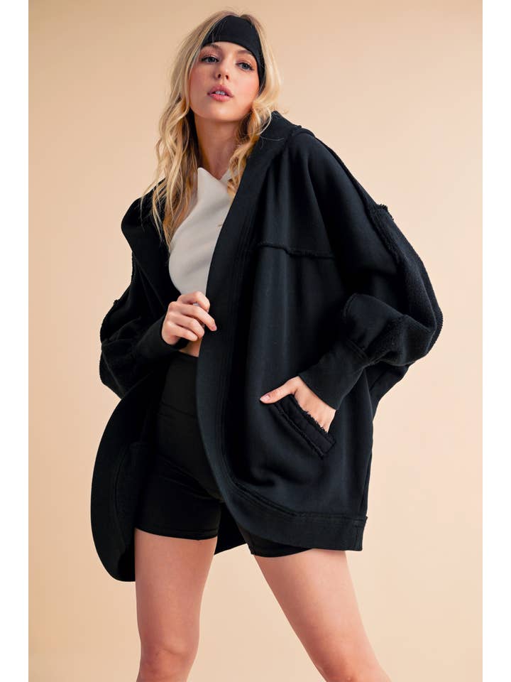 AEMI + CO - Wholesale Cardigan - Women's - 5134FK Janely Hooded Cardi 1