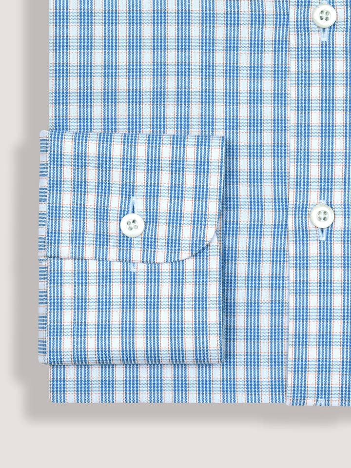 Brian Oak Limited - Vendita all'ingrosso Camicia button down - Uomo - Camicia A Quadretti Azzurra Chiara7