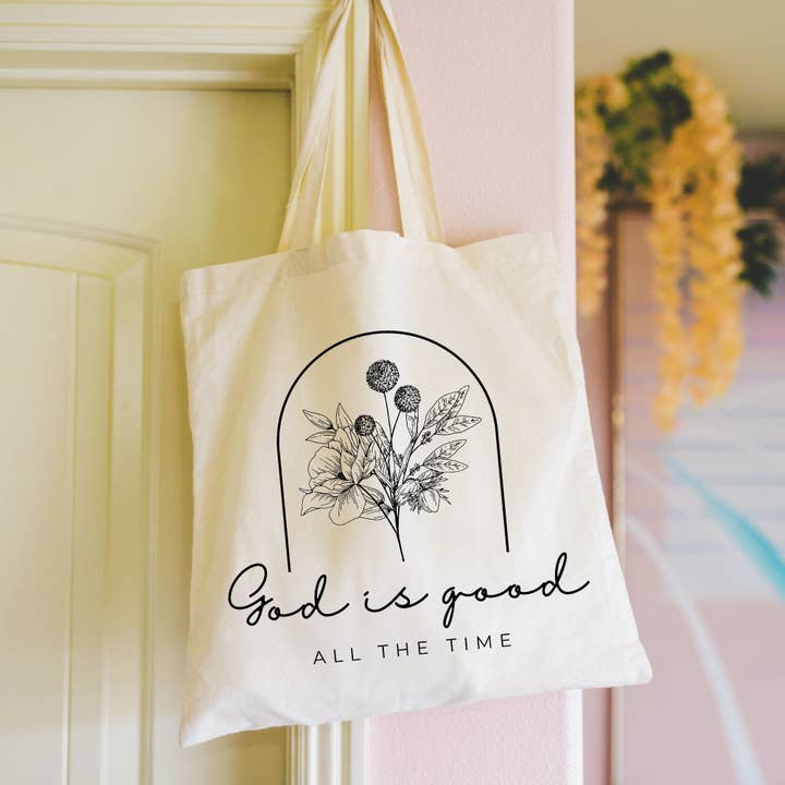 Dwell Apparel - Wholesale Tote Bag - Women's - GOD IS GOOD ALL THE TIME TOTE BAG