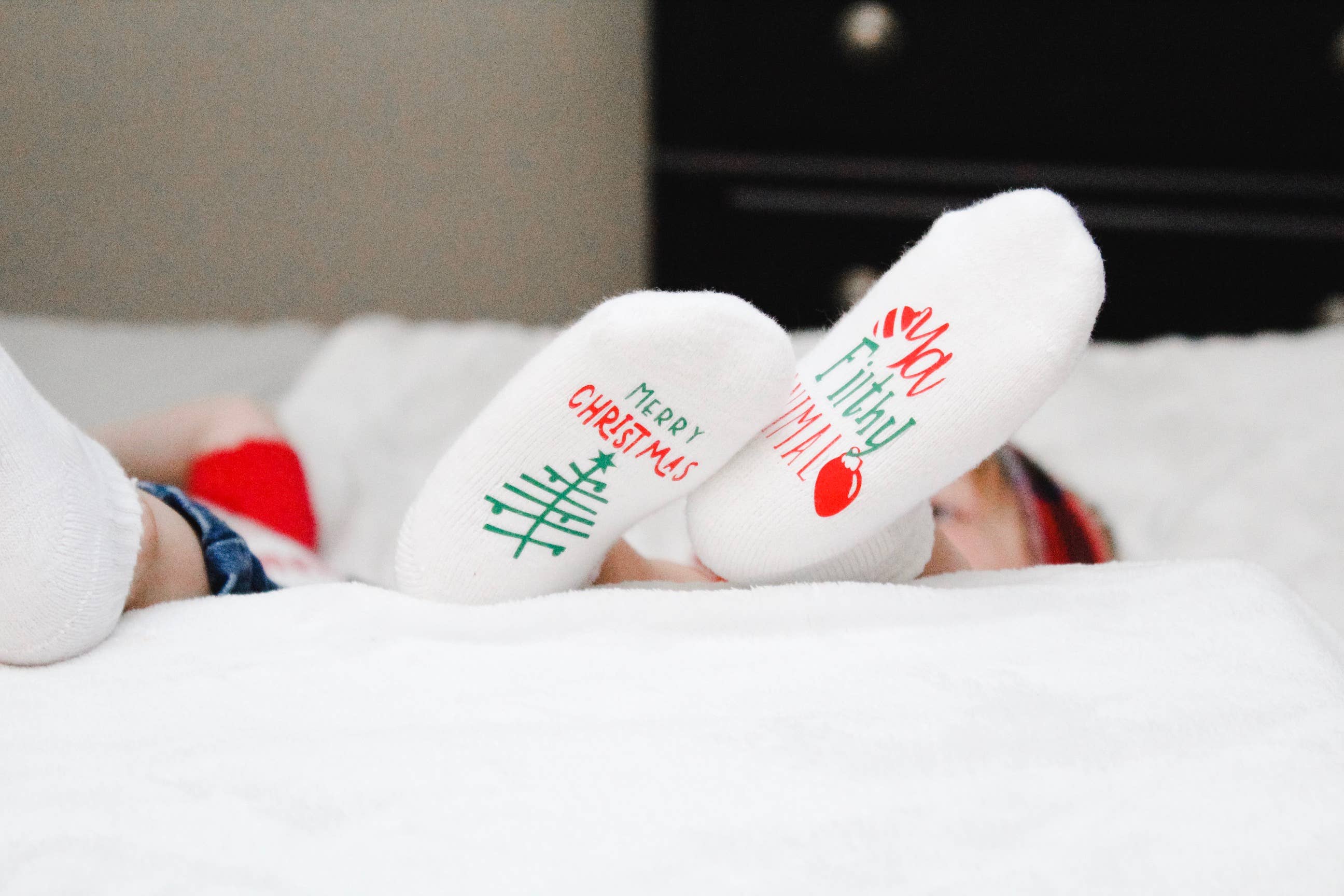 Dorothy’s Reason - Wholesale Socks - Baby - Merry Christmas Ya Filthy Animal Baby Socks | Baby Items2