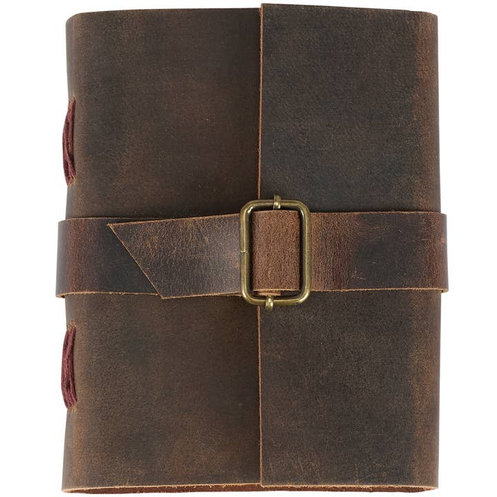 Leather Buckled Journal for wholesale by Primitives by Kathy