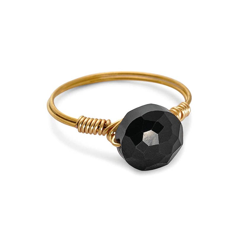 Lastories – wholesale Solitairering – Ring Onyx Guld - Power Story0