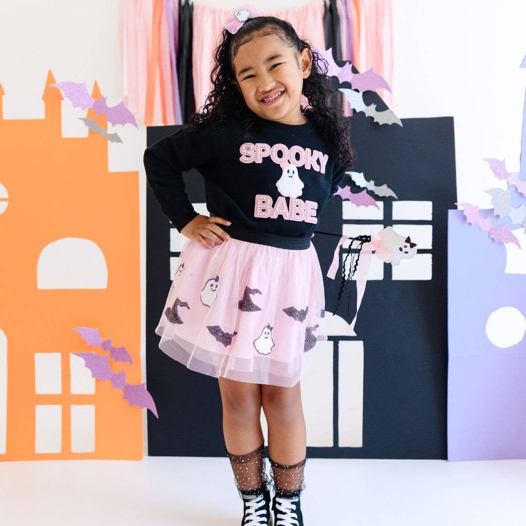 Sweet Wink - Wholesale Tutu - Kids - Spooky Babe Sequin Halloween Tutu - Kids Clothing1