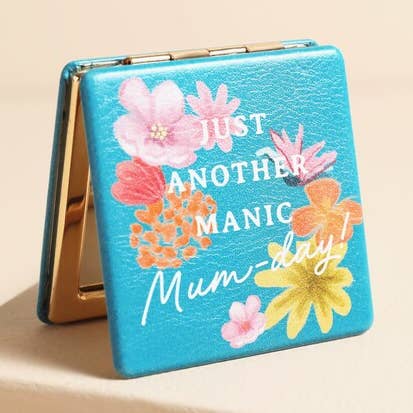 Manic Mum-Day Compact Mirror for wholesale by Lisa Angel