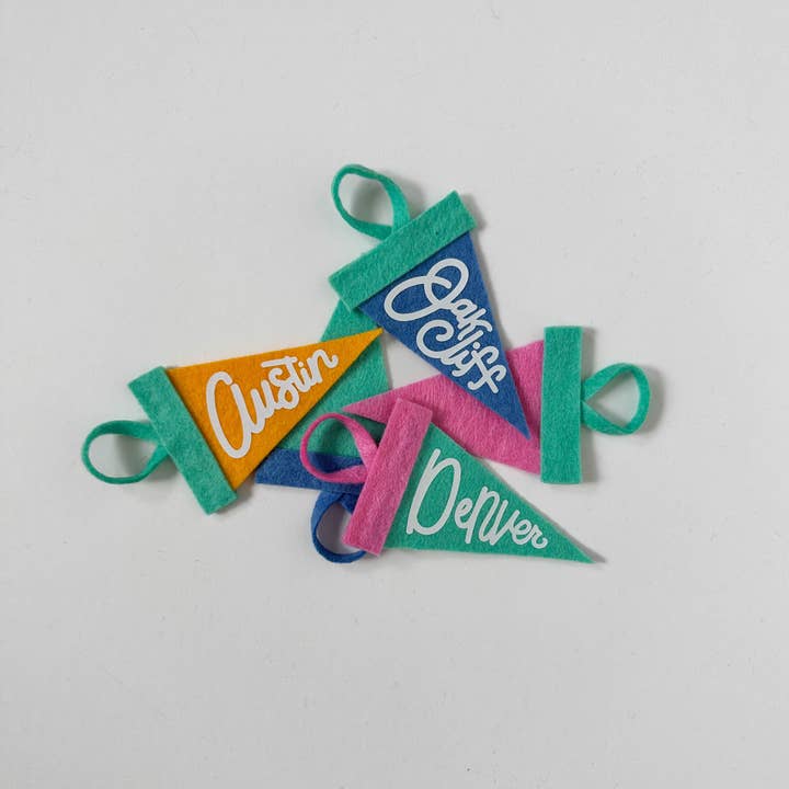 traveldashery - Wholesale Banner - custom mini pennant : retro colors