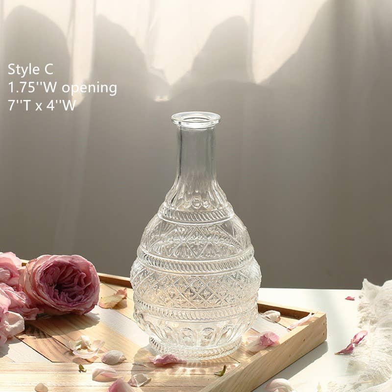 Sweet Home Deco – Vaso por atacado – Vaso de vidro de flor de primavera rústico, vaso tamanho jumbo, vaso de mesa2