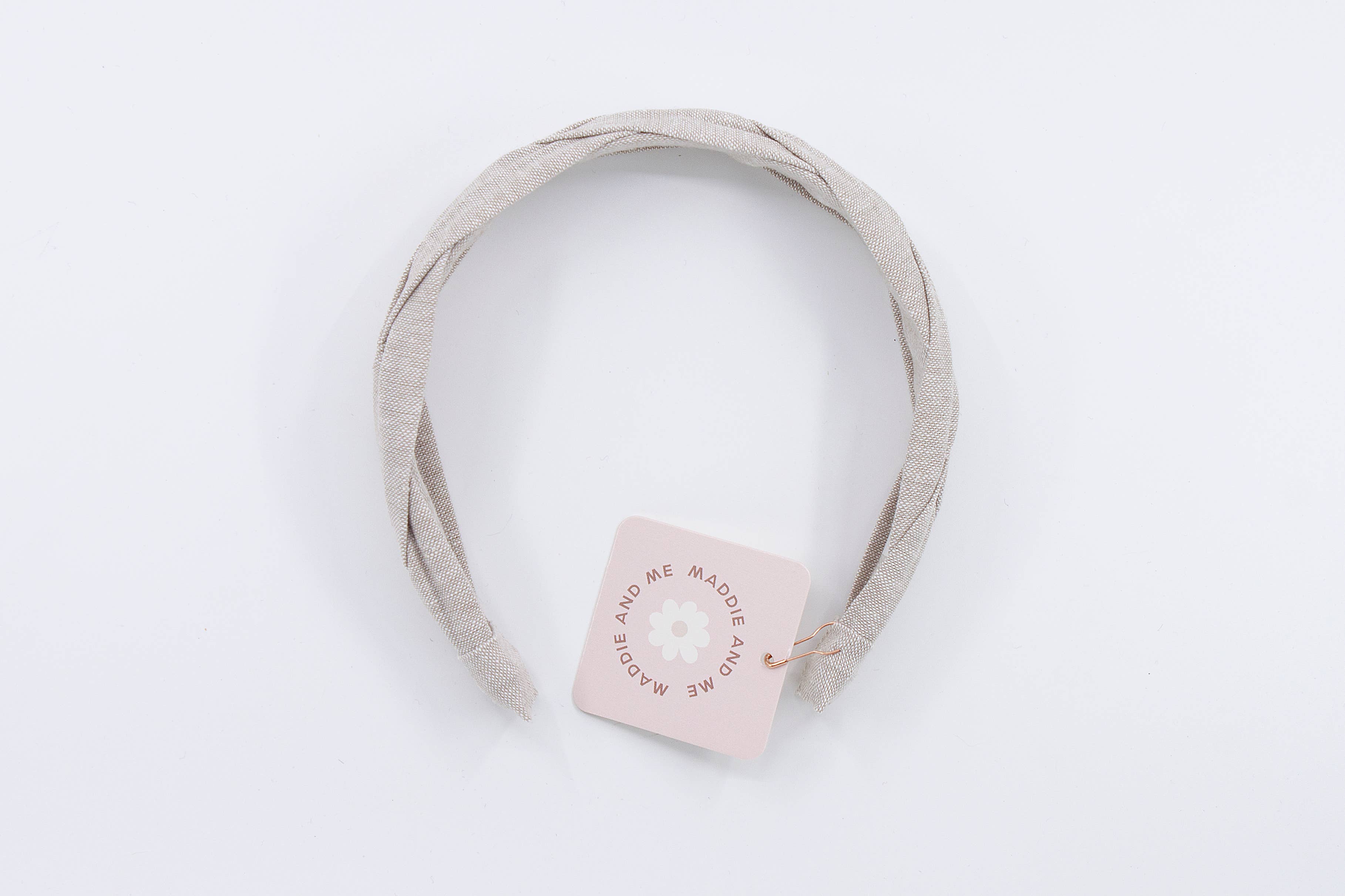 Maddie and Me Handmade - Wholesale Fashion Headband - Women's - Neutral Spring Braided Alice Band | Khaki Women's Headband10