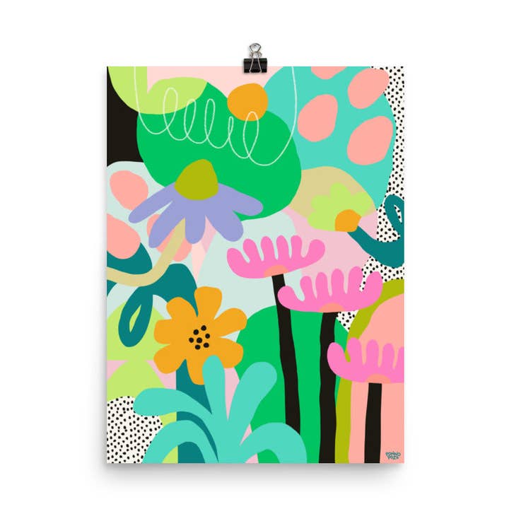 Flower Party Art Print for wholesale by Ponnopozz