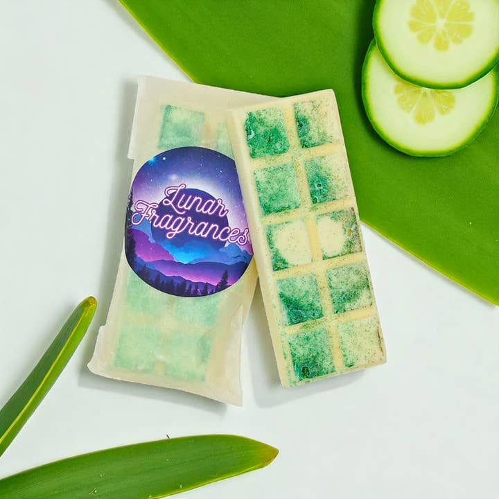 Aloe Vera & Cucumber Snap Bar Wax Melt for wholesale by Lunar Fragrances