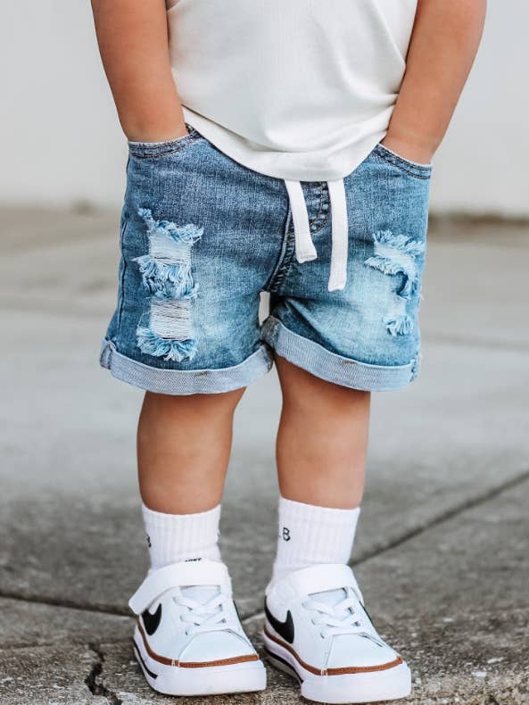 Little Bipsy - Wholesale Shorts - Kids - Distressed Denim Short