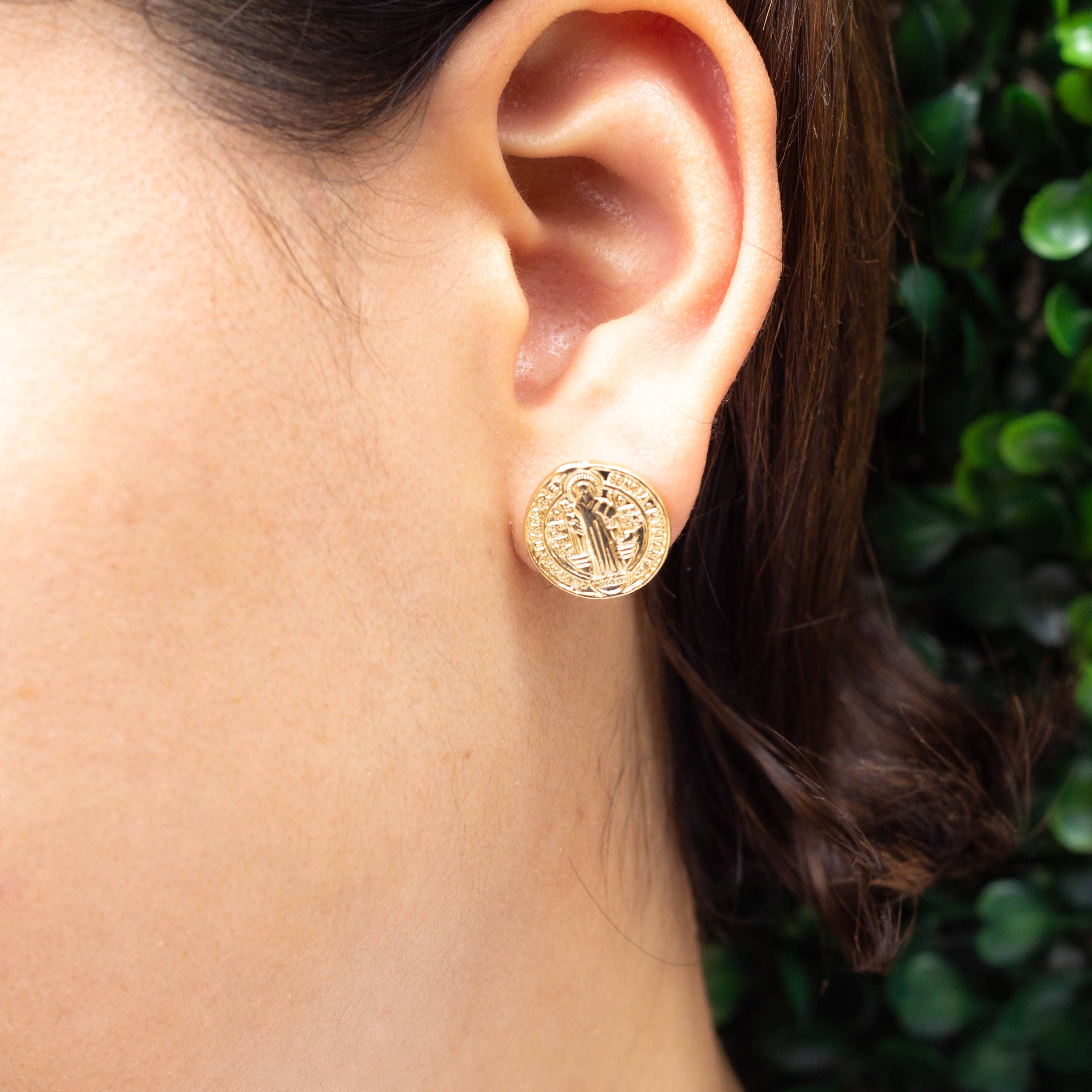 Cherie by Cherie - Wholesale Stud/Post Earrings - Saint Benedict Stud Earrings0