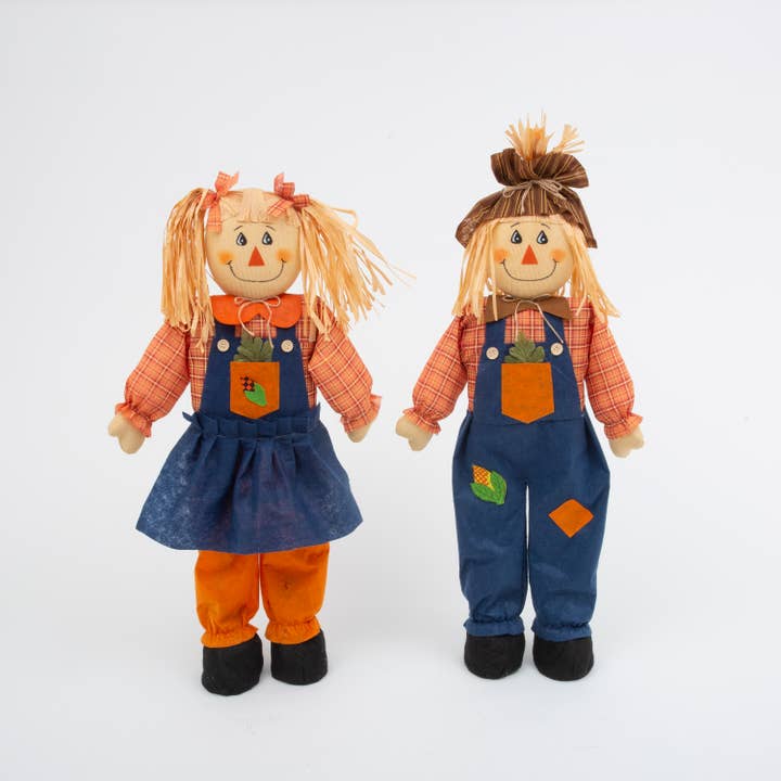 The Gerson Companies - Wholesale Decorative Figurine - Gerson Fall/Harvest 36"H Harvest Scarecrow Figurine, 2 Asst1