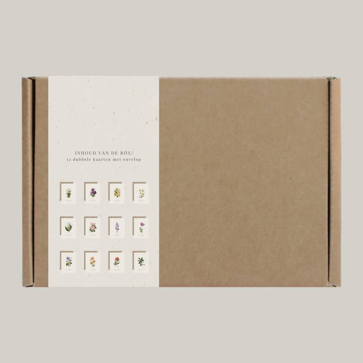 De Papierboetiek - Wholesale Birthday Card - Birth flowers | 12 birthday cards with envelope2