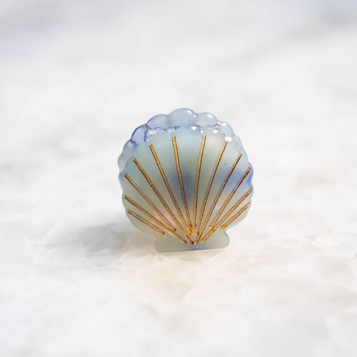 Haven - Wholesale Hair Clip - Kids - Eco Friendly Scallop Shells Hair Clip, Mini