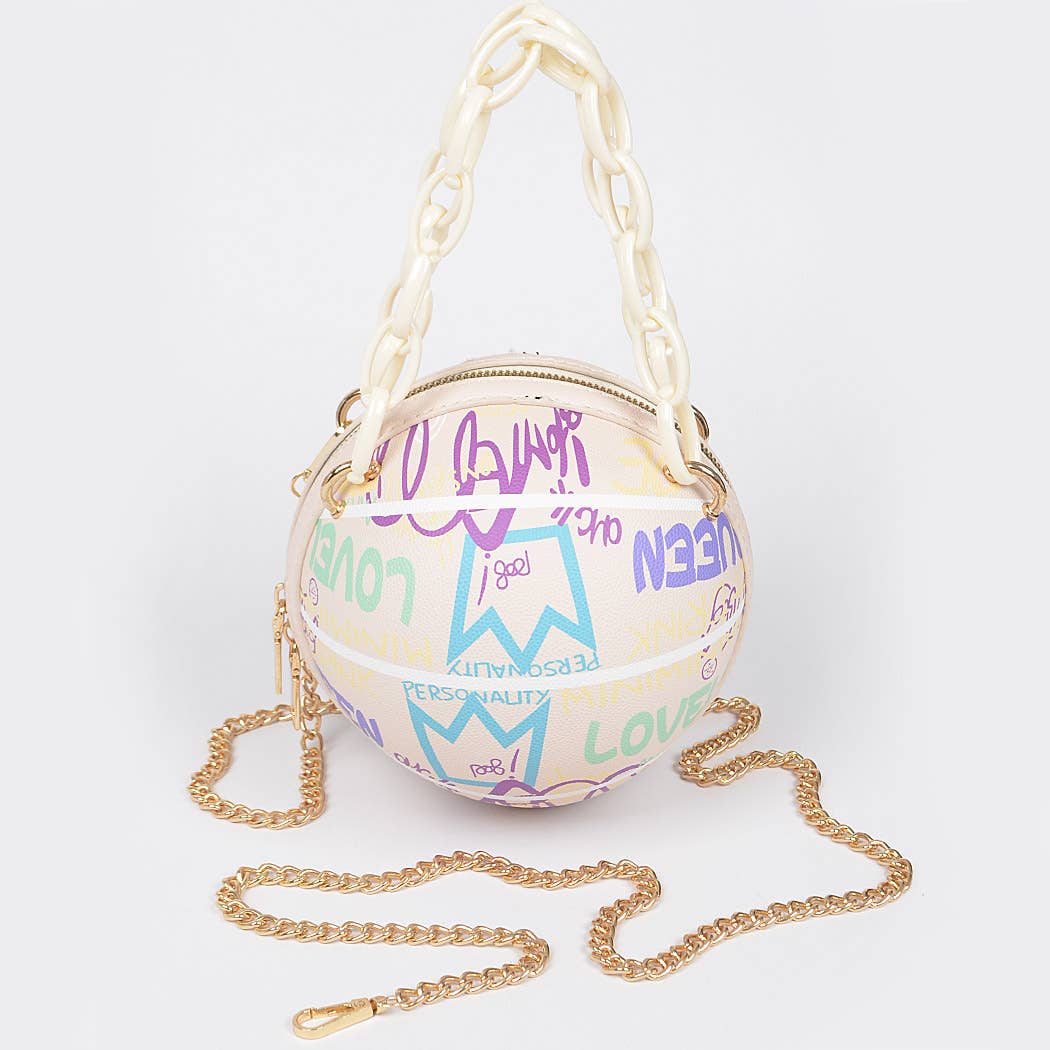 3AM BY H&D ACCESSORIES - Wholesale Crossbody Bag - Women's - Graffiti Basketball Chain Bag4