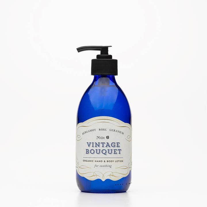 No: 6. Vintage Bouquet - Rose Geranium&Bergamot Organic Body for wholesale by Quintessentially English