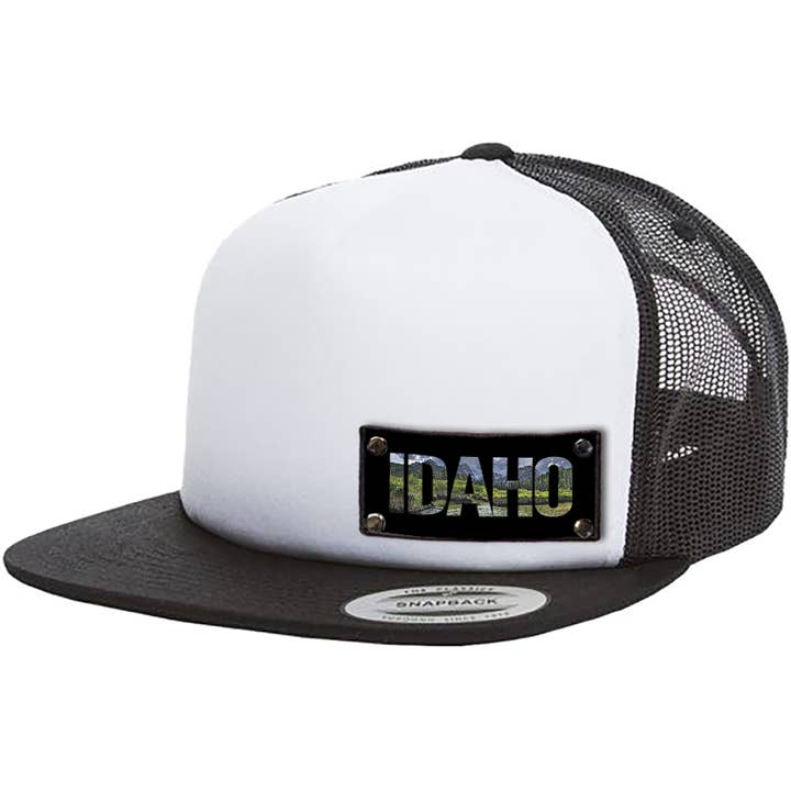 Idaho Buchstaben invertiert auf YP6005 Schwarz und Weiß für den Großhandel von Stryder Gear