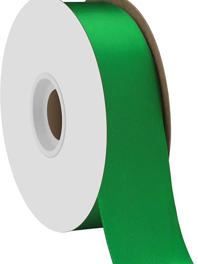 Single-Face Satin Emerald 1-1/2" x 50 Yards for wholesale by Berwick Offray Ribbon