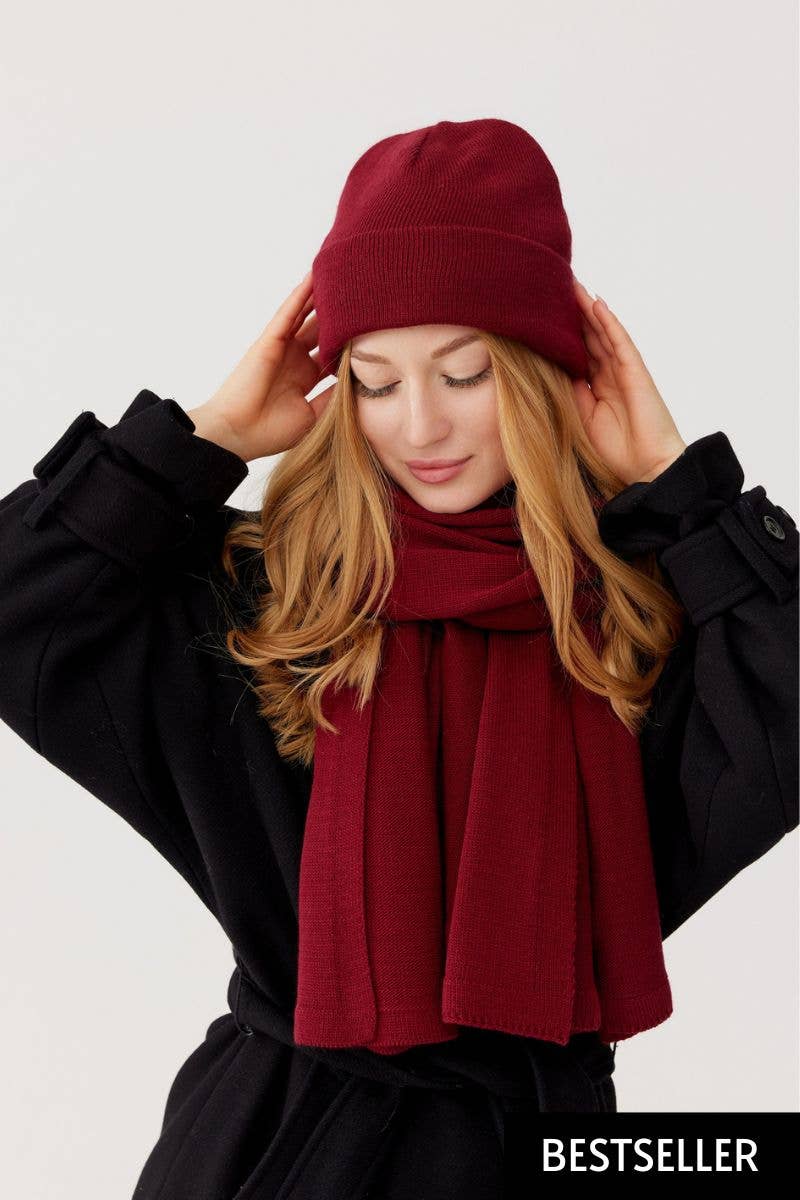 Ander - Vente Bonnet – femme - Bonnet classique NAOMI 100 % laine mérinos TOP SELLER27