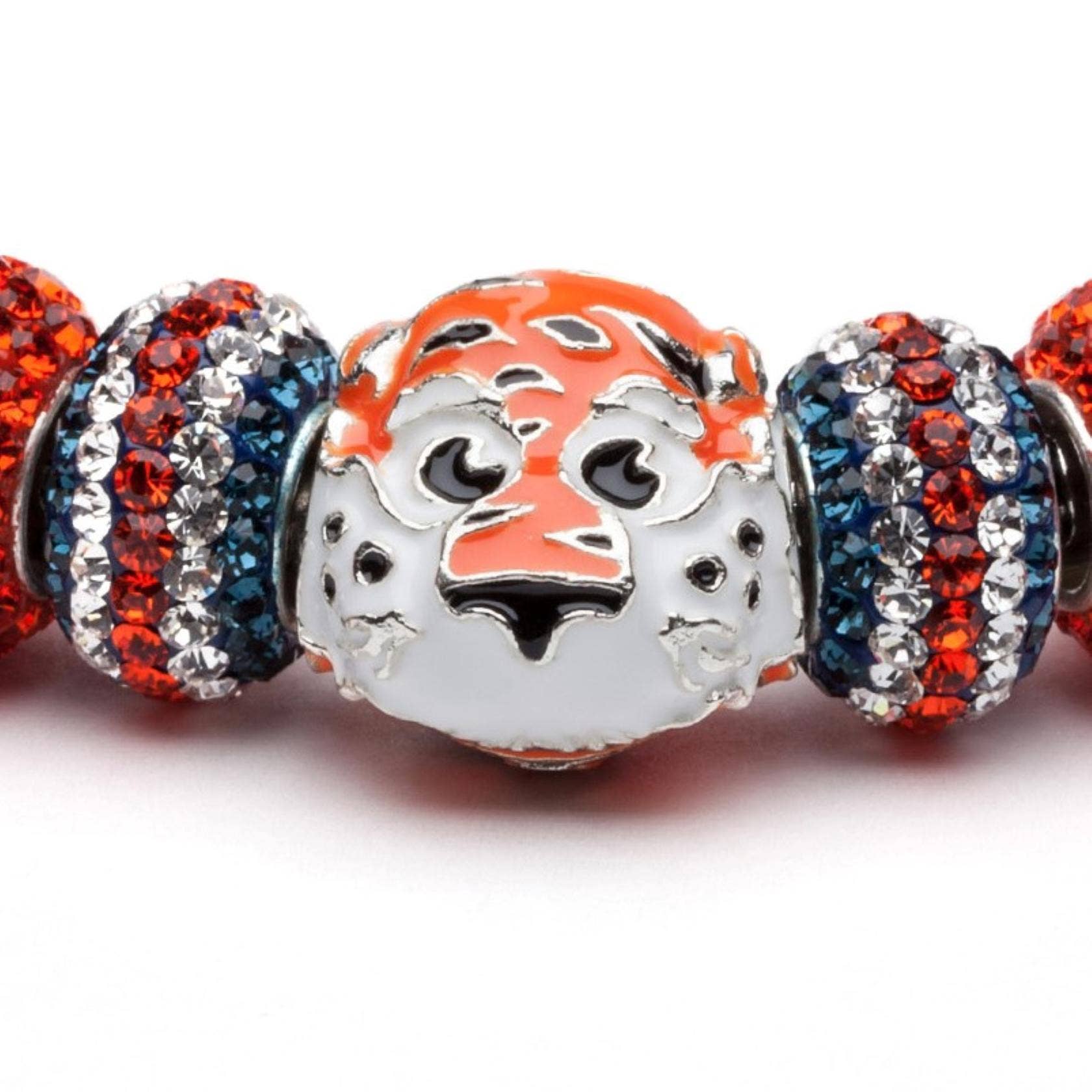 Stone Armory - Wholesale Individual Charm/Pendant - Auburn Bead Charm - Aubie Tiger